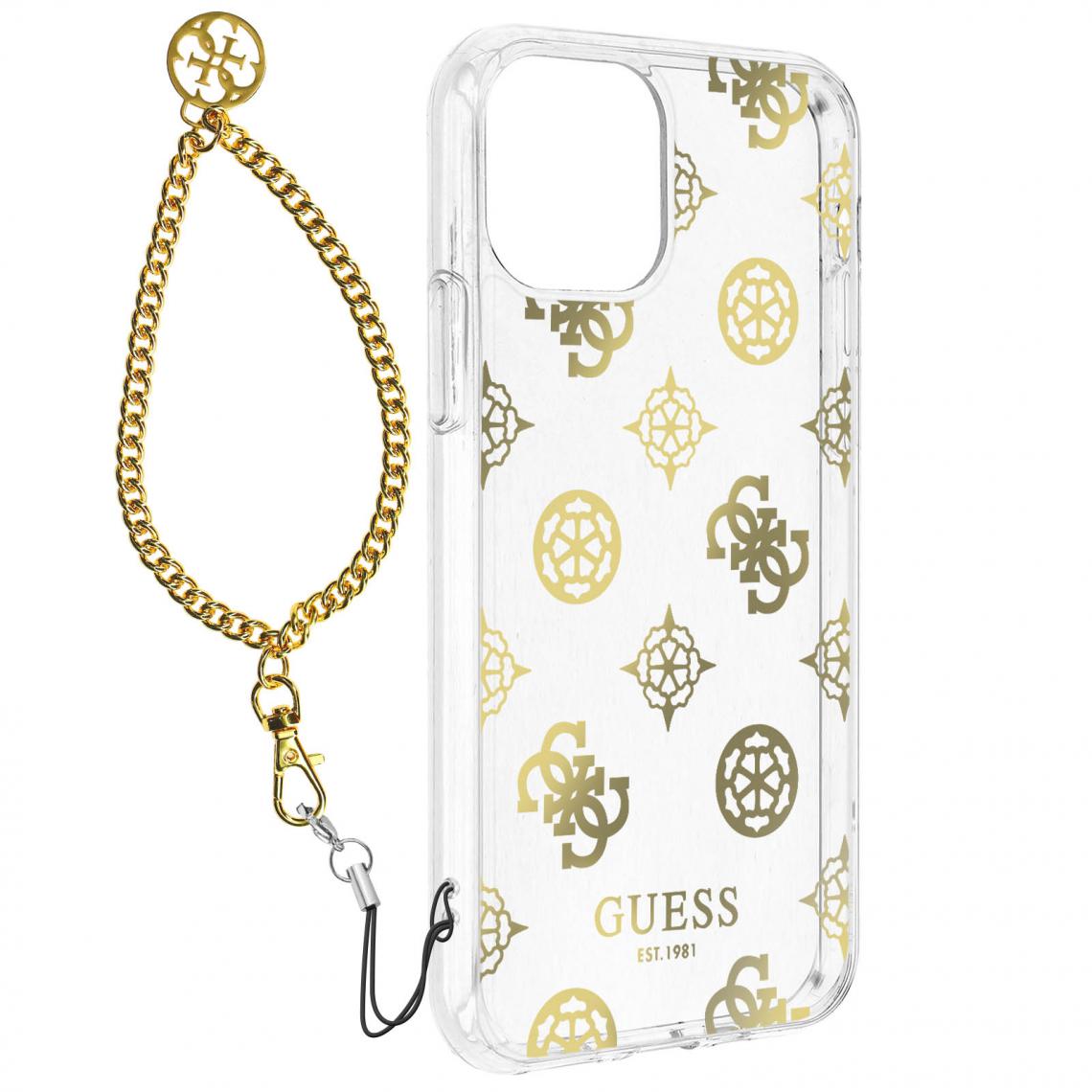  Coque Guess iPhone 12 pro max blanc et gold