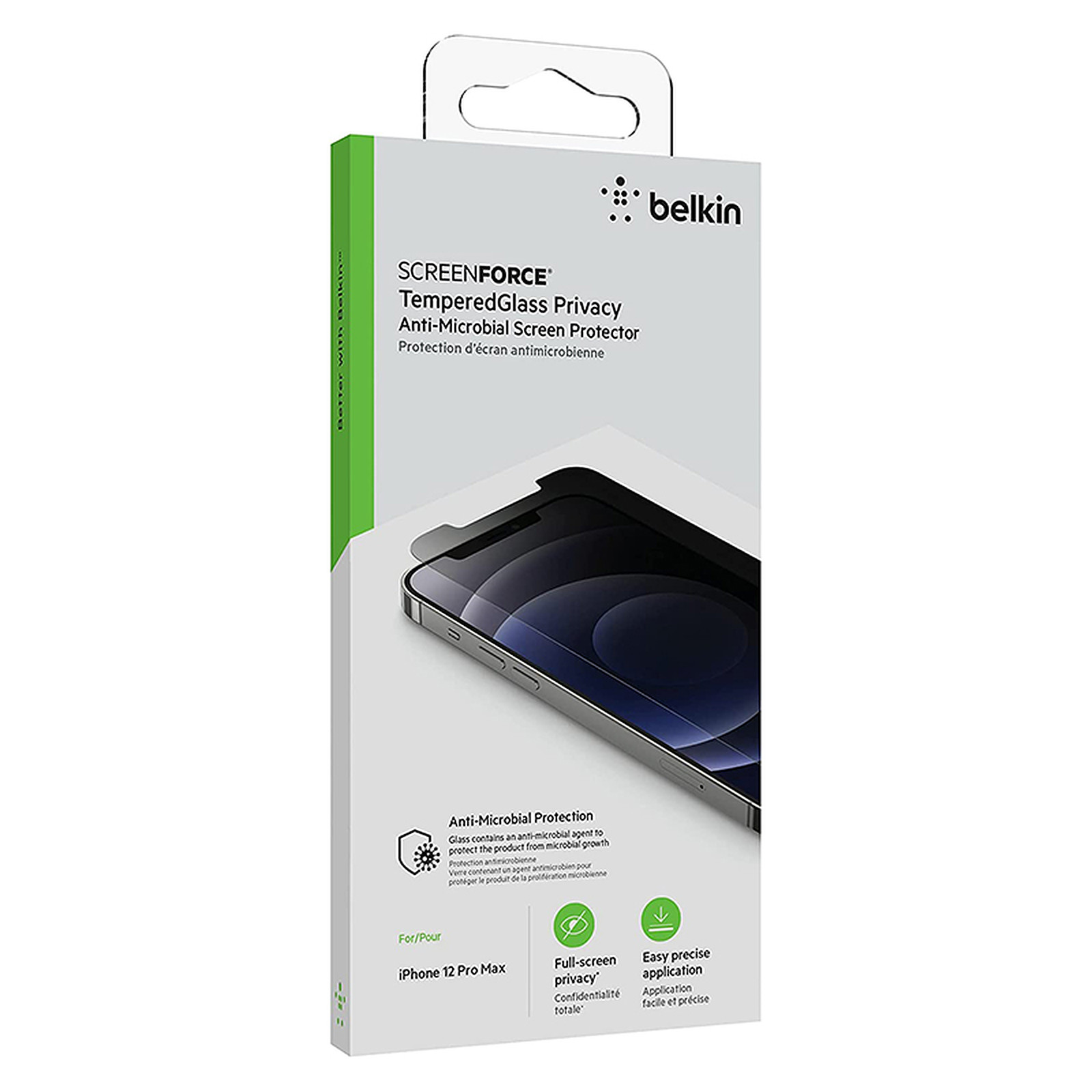 Bestphones  Belkin Tempered Glass pour iPhone 12 Pro Max